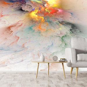 Wallpapers Custom Self Adhesive Wallpaper Accept For Living Room Decoration Abstract Marble TV Background Wall Design Papers Home Decor Art