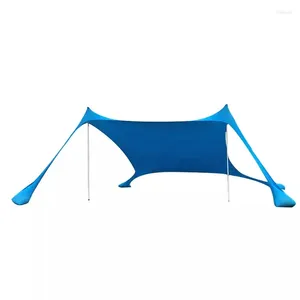 Tält och skyddsrum Portable Sunscreen Sand Free Beach Tent 210x210 Sunshade Anti-UV Gazebo Sun Shade UV Protection Shelter Rainproakt Awisning