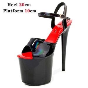 Kleid Schuhe Ferse Pole Dance Stripper High Heels Frauen Sexy Show Sandalen Party Club 13 15 17 CM Plattform hochhackigen H240321AWBU2ZW5