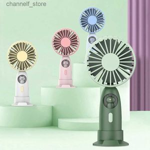 Electric Fans Mini Handheld Fan Portable USB Charging and Cooling Desktop with Base Phone Holder 3 Outdoor Travel Modesy240320