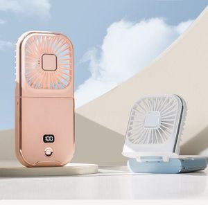 3000 мАч складной подвесной вентилятор для шеи ручной мини-вентилятор охлаждения USB перезаряжаемый 3-ступенчатый воздушный охладитель держатель телефона для кемпинга и пешего туризма