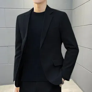 남자 양복 완벽한 신사 정장 재킷 비즈니스 전문가 하이 감각 캐주얼 남성 풀 패션 axz