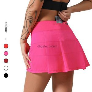 L-22 saia de tênis plissada roupas de ginástica feminino shorts esportivos feminino correndo fitness dança yoga roupa interior praia motociclista saias de golfe