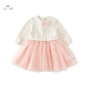 Dave Bella Girls Baby Children Princess Dress Autumn Charm Sweet Classy Lovely Mesh Fashion Party Outdoor DB3236071 240311