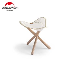 Furnishings Naturehike Outdoor Folding Triangle Solid Wood Stool Chair