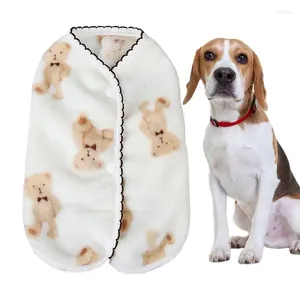 Hundebekleidung, Flanellweste, Fleece, Haustierkleidung, warmer Mantel, Wendejacke mit Bärenaufdruck für kleine Hunde