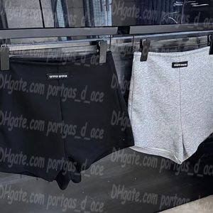 Pantaloncini mini boxer da donna di design Pantaloncini estivi sexy di lusso Pantaloncini casual sportivi grigi da spiaggia neri