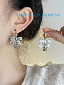 Designer-Luxusmarkenschmuck Western Empress Dowagerearring Xis Black Bow Saturn Plain Ring Premium-Ohrringe für Frauen