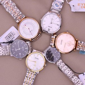 PROMOÇÃO de relógios de pulso!!!EYKI Relógio masculino e feminino com data automática Japão Mov't Horas de aço inoxidável presente para meninas sem caixa