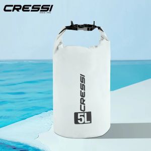 Väskor Cressi Dry Bag Dykning Väskor Big Volume Dykutrustning Väska Vattentät väska för snorkling Dyk 5L 10L 15L 20L Easy Carry