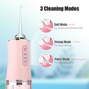 Irrigator Powerful Dental Water Teeth Whitening Mouth Washing Machine 3 Gears Portable Oral Irrigator for Teeth Cleaning Health