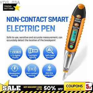 Current Meters Digital Test Pencil With LCD Display Multifunction AC/DC Voltage Test Pen LED Light Voltage Detector Tester Electric Screwdriver 240320