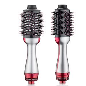 Irons 1000W hårtork Hot Air Brush Styler och Volumizer Hair Starten Curler Comb Roller One Step Electric Ion Blow Tork Borste