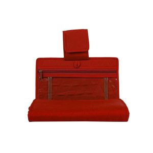 Fornitura di borse Yazzii Hine Foot - Organizer per accessori da cucito con tasche rosso