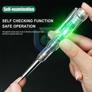 Current Meters Voltage Tester Pen One Word Bit Screwdriver Non-contact Induction Intelligent Voltage Indicator Light Tester Pen Tool 240320