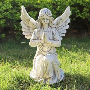 Statue Religious Housewarming Gift Waterproof Sculpture for Patio Lawn Yard 240314