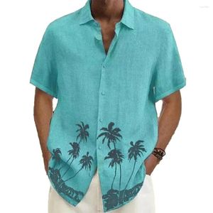 Camisas casuais masculinas diariamente camiseta streetwear 3d blusa de verão versátil botão cardigan clássico confortável elegante universal