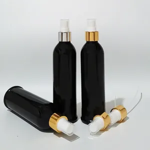 Aufbewahrungsflaschen 20 Stück 250 ml Leeres Spray für die Parfüme Schwarze Plastikflasche mit Goldpumpe Feiner Nebel Kosmetikverpackung