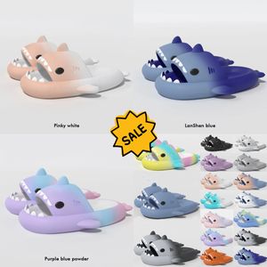 2024 Fashions Designer scarpe donna sandalo Estate Shark Pantofole Uomo Coppie Shark Scivoli Scarpe con suola spessa Sandali piatti per bambini Infradito sfumati GAI 36-45