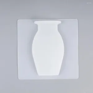 Vasi Vaso da parete rimovibile Moderno Finestra in silicone riutilizzabile per porta del frigorifero Supporto per piastrelle in ceramica di vetro 3 pezzi Senza perforazione