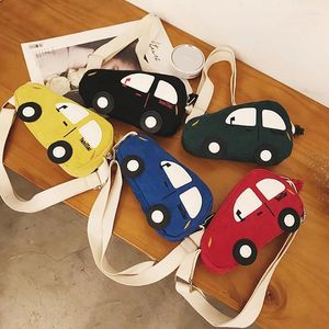 Borsa 2024 moda mini borse a tracolla per bambini ragazzi ragazze borse a spalla a forma di auto simpatico cartone animato messenger