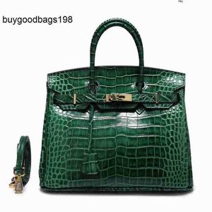 Designer väskor kvinnors handväskor krokodil äkta läder ny väska mode singel axel diagonal handväska har logotyp vy7u