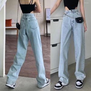 Women's Jeans Floor Mopping Pants Trousers Shopping Slim Straight-leg Summer Thin Traveling Versatile Daily Leisure Wide Leg