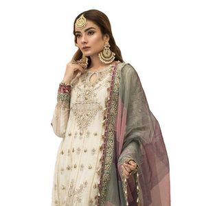 Trajes de festa muçulmanos para mulheres paquistanesas, vestido extravagante, designs personalizados, vestido punjabi, salwar kameez, vestidos de casamento