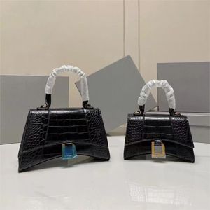 Designer timglas handväska kvinnor mini axelväska toppkvalitet krokodil läder crossbody lyxmärke totes lady plånbok handväska