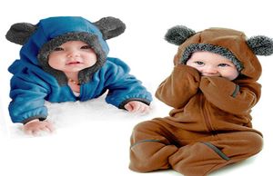 Комбинезоны для маленьких девочек и мальчиков, детский комбинезон с капюшоном на молнии, одежда с длинными рукавами, осенние детские комбинезоны9147710