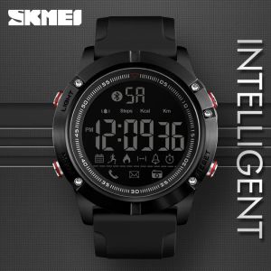 Watches Skmei Sports Bluetooth Digital armbandsur mode Smart Watch Men pedomometer kalori fjärrkamera led militära klockor relogio