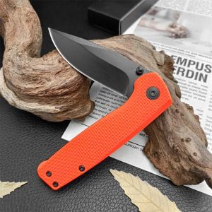 7.24 tum orange handtag fickfoldande kniv svart färdig blad vandring camping utomhus 3,2 oz. Lätt EDC Knives Formen Women Gift