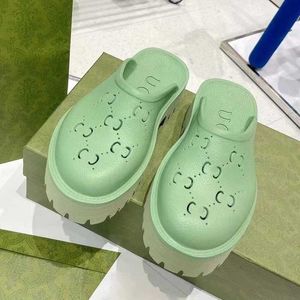 luxury Designer Slippers man Women Platform Perforated G Sandals Shoes Foam Sandal Beach Slides Woman Slipper