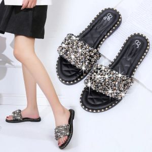 Slippers 2020 Summer Flatheled Sandals and Slippers Women Fashion equins Outdoor Wear Women Sandals