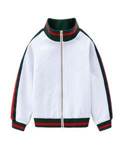 Детские дизайнерские куртки для мальчиков и девочек, белая вышитая буква G, хлопковая повседневная спортивная куртка, рождественская верхняя одежда, детская куртка boutiq7114610