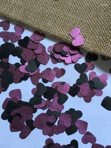 Party Decoration Romantic Hearts Confetti 500 Wedding Decorations Baby Shower Table Scatter Bridal Decor Fuchsia Purple