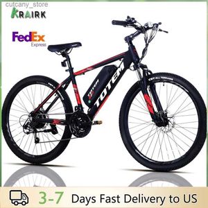 Bikes Ride-Ons Ectric Bike 350W 36V 10.4Ah Rovab Battery 25km/h Max Speed Ectric Bicyc 26 inch Tire MTB Mountain Bike for Adults L240319