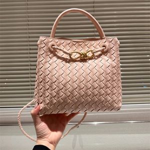 Frau häkeln Umhängetaschen Luxus-Handtasche Umhängetasche Designer-Tasche schlichte Tragetaschen Mode Dame Einkaufstaschen Leder TOP