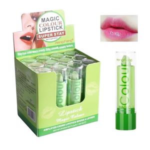 12 Pz / lotto Magic Color Temperature Cambia colore Balsamo per le labbra Trucco Idratante a lunga durata Rossetto rosa Cosmetici per la cura 240313