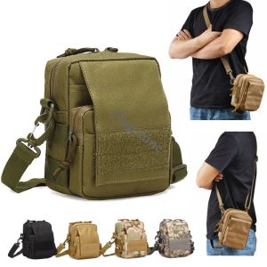 Çantalar taktik molle askı omuz çantası erkekler askeri bel çantası spor crossbody paketi küçük çantalı cep telefonu seyahat kamp avcılık çantası