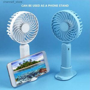 Electric Fans Handheld cooling fan ultra quiet portable air cooler fan 3-speed wireless fan USB charging home office travel fanY240320