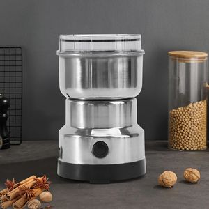 Electric Coffee Grinder Kitchen Cereals Nuts Spices Beans Flour Spice Grains Grinder Machine Portable Coffee Beans Chopper 240313