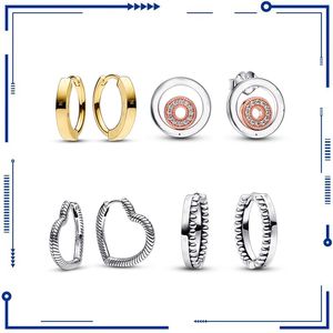 925 prata anel duplo brincos redondos anel bola brincos adequados para pulseiras pan originais diy jóias charme brincos de moda frete grátis