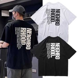 Men's T-Shirts 2024 NEIGHBORHOOD NBHD endorsed printed T-shirt cotton loose casual round neck short sleeved T-shirt TX28 J240319