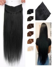 Stück VSR 60 cm 65 cm 100 g 150 g 200 g 260 g Clipin One Piece 100 % Echthaar Fish Line Invisible Wire Hair Extensions