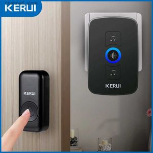 Doorbells KERUI wireless ring doorbell waterproof doorbell with battery 500ft remote control cordless 32 chime 433MHz outdoorY240320