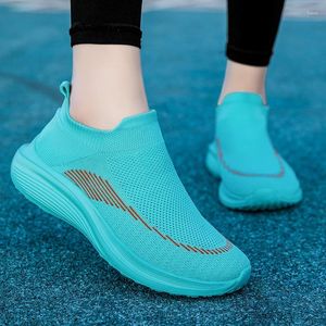 Casual Shoes Women's Walking Fashion Vulcanized High Quality Sock Women Sneakers Slip On Flats Woman Loafers Flat