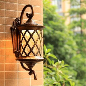 Wall Lamps European Style Outdoor Lamp Vintage Villa Exterior Waterproof Lighting Balcony Aisle House Garden Porch Lights E27