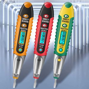 Current Meters 1pc Digital Tester Pencil Non Contact Saft Test Pen AC DC 12-250V Tester Electrical LCD Display Screwdriver Voltage Indicator 240320