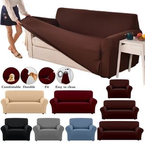 Elastische Sofabezüge für Wohnzimmer, Sofabezug, einfarbig, Couchbezug, Haustiere, Ecke, L-förmiger Chaiselongue-Sofabezug, 1/2/3/4-Sitzer 240306